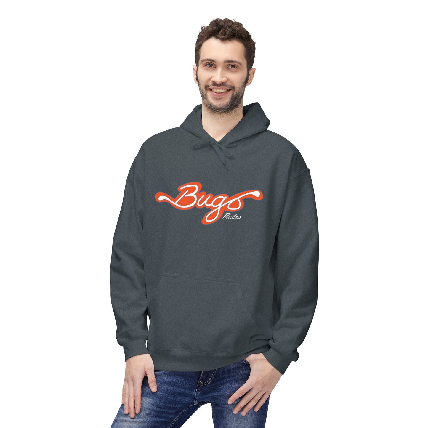 Bugo Rules Fleece Hoodie - Unisex Softstyle Pullover for Cozy Comfort