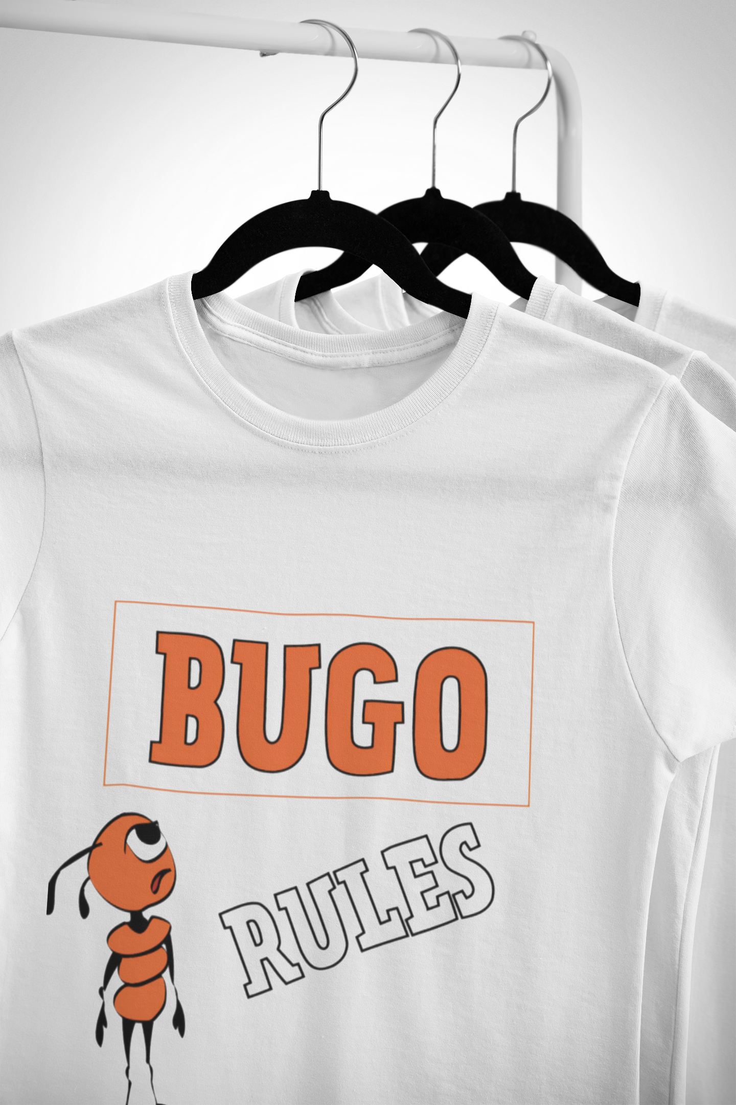 Unisex Cotton Crew Tee - Bugo Rules Graphic T-shirt, Funny Insect Tee, Casual Wear, Gift for Bug Lovers, Nature Enthusiast Apparel