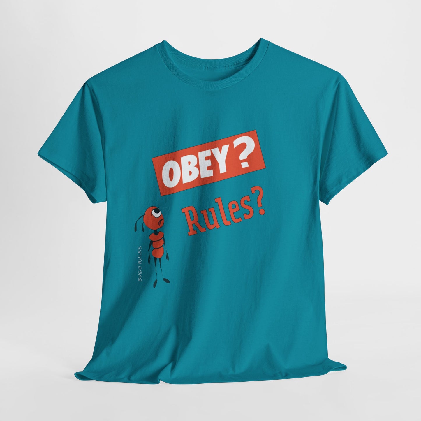 Obey Rules? Unisex Heavy Cotton Tee - Casual Statement T-Shirt for Everyday Wear