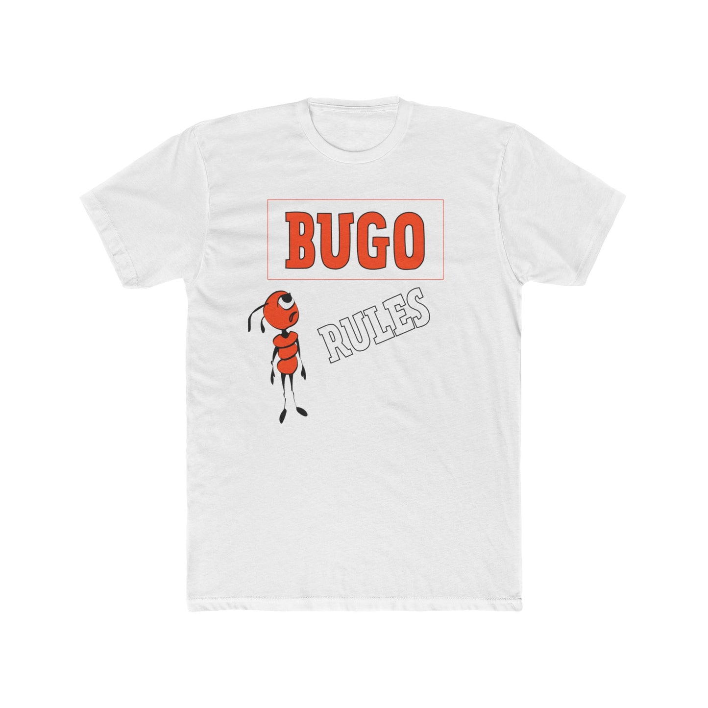 Unisex Cotton Crew Tee - Bugo Rules Graphic T-shirt, Funny Insect Tee, Casual Wear, Gift for Bug Lovers, Nature Enthusiast Apparel