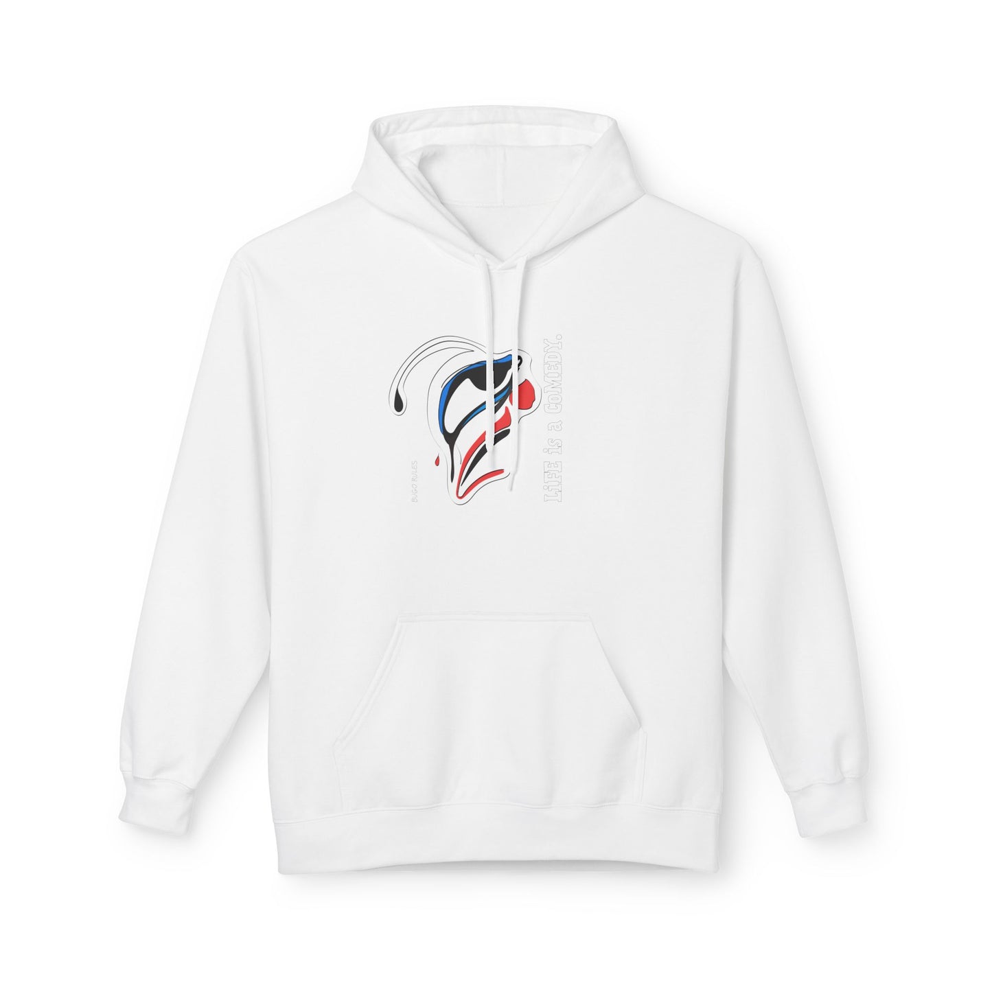 Artistic Wave Unisex Midweight Fleece Hoodie - Perfect for Casual Days & Gift Giving